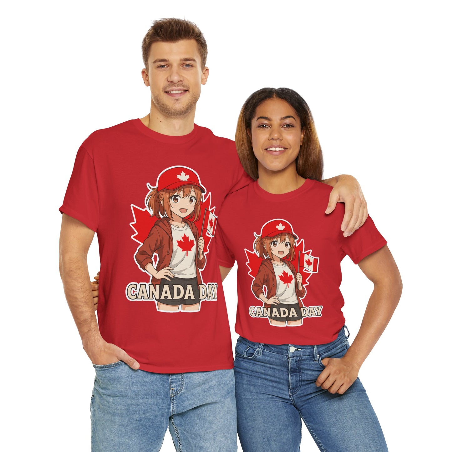 Red & Cute – Canada Day Anime Tee