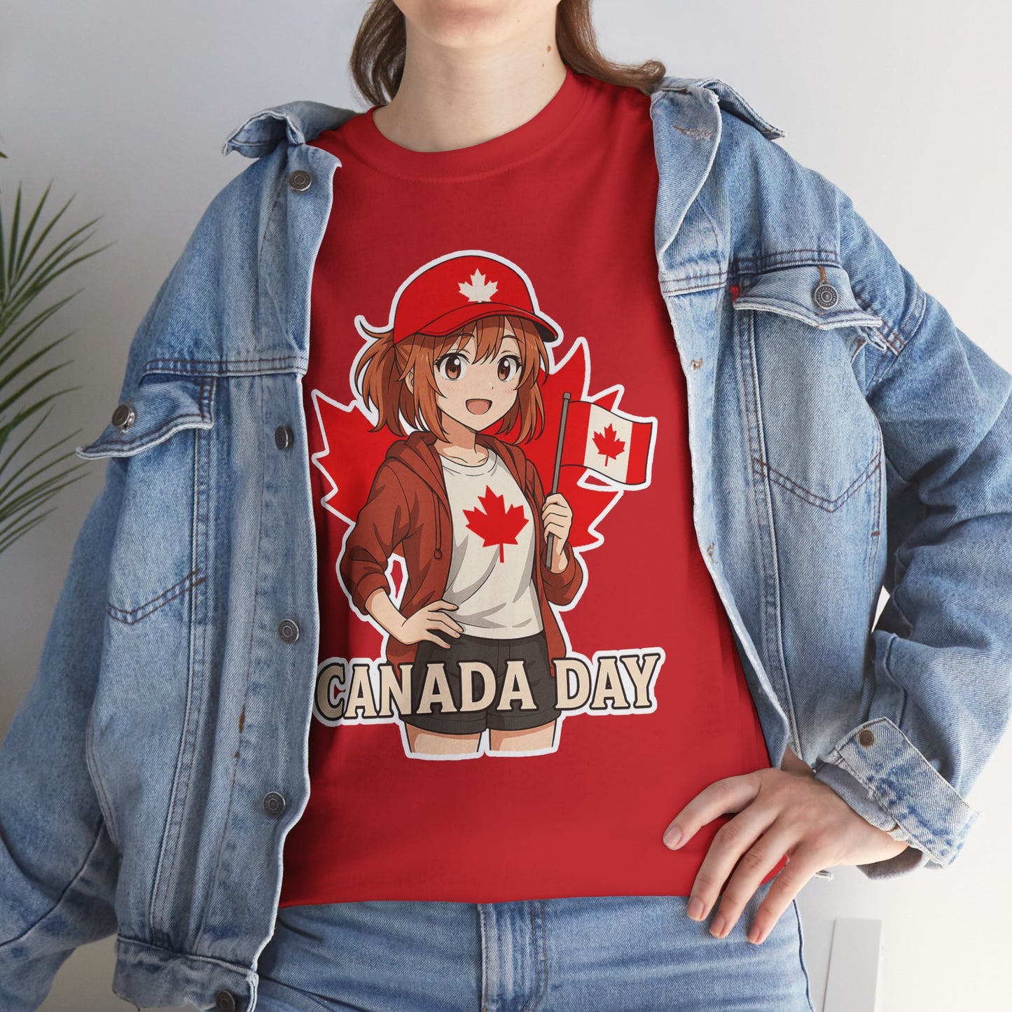 Red & Cute – Canada Day Anime Tee