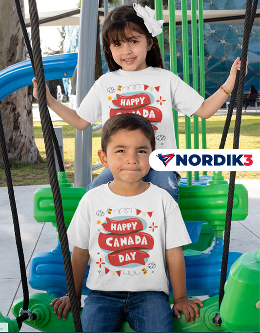 Kids Canada Day Tee - Celebrate with Joyful Design