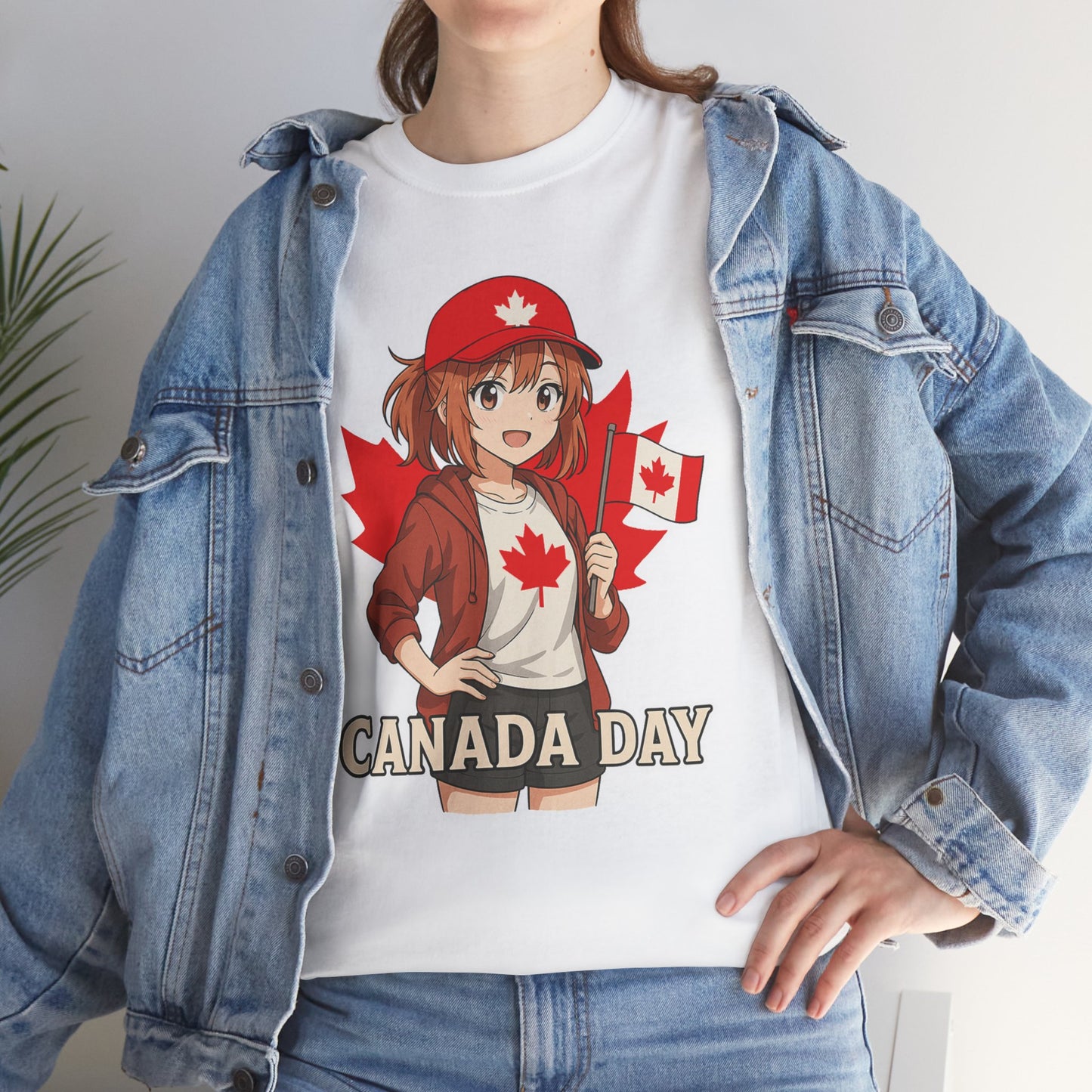 Red & Cute – Canada Day Anime Tee