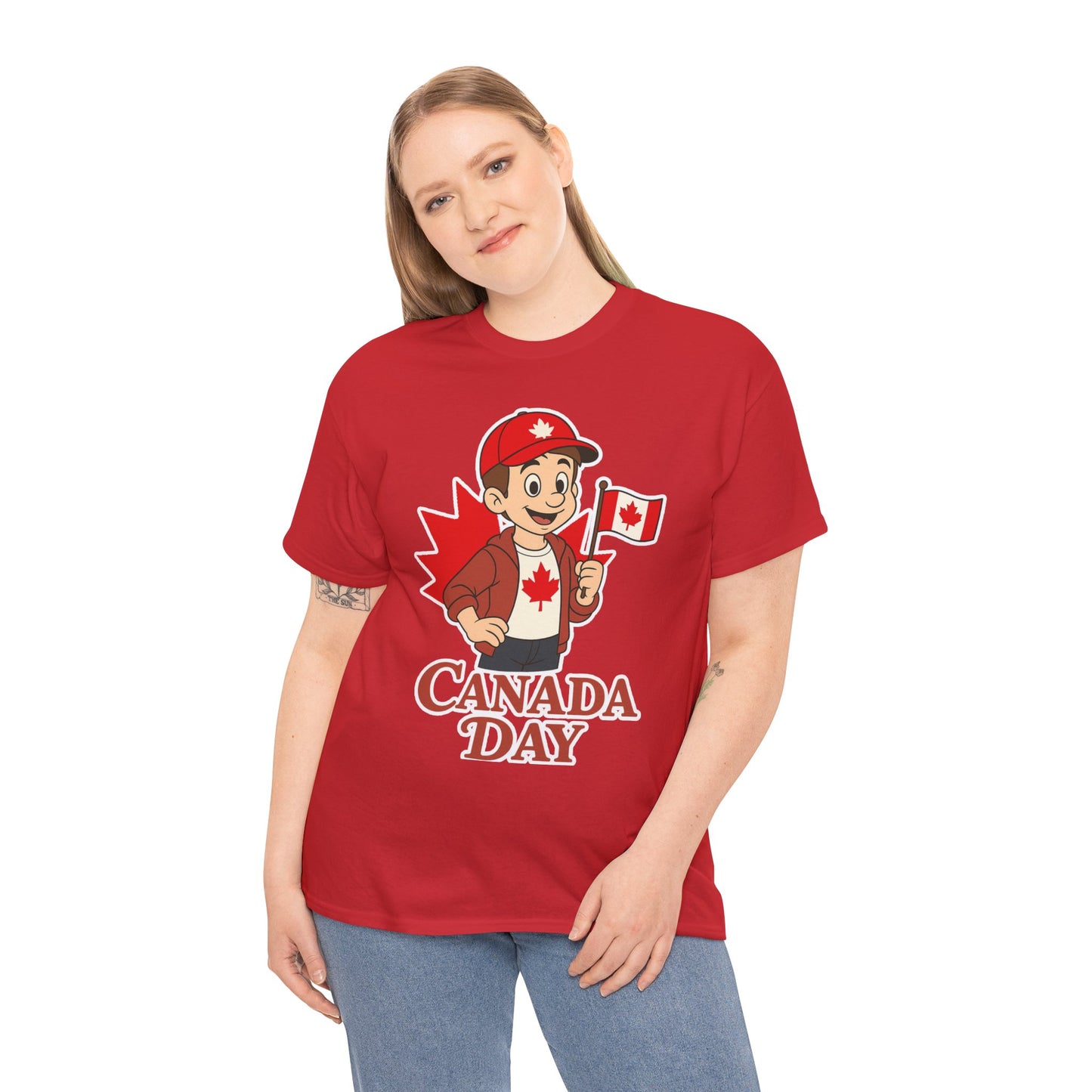 Red & White – Canada Day Anime Tee