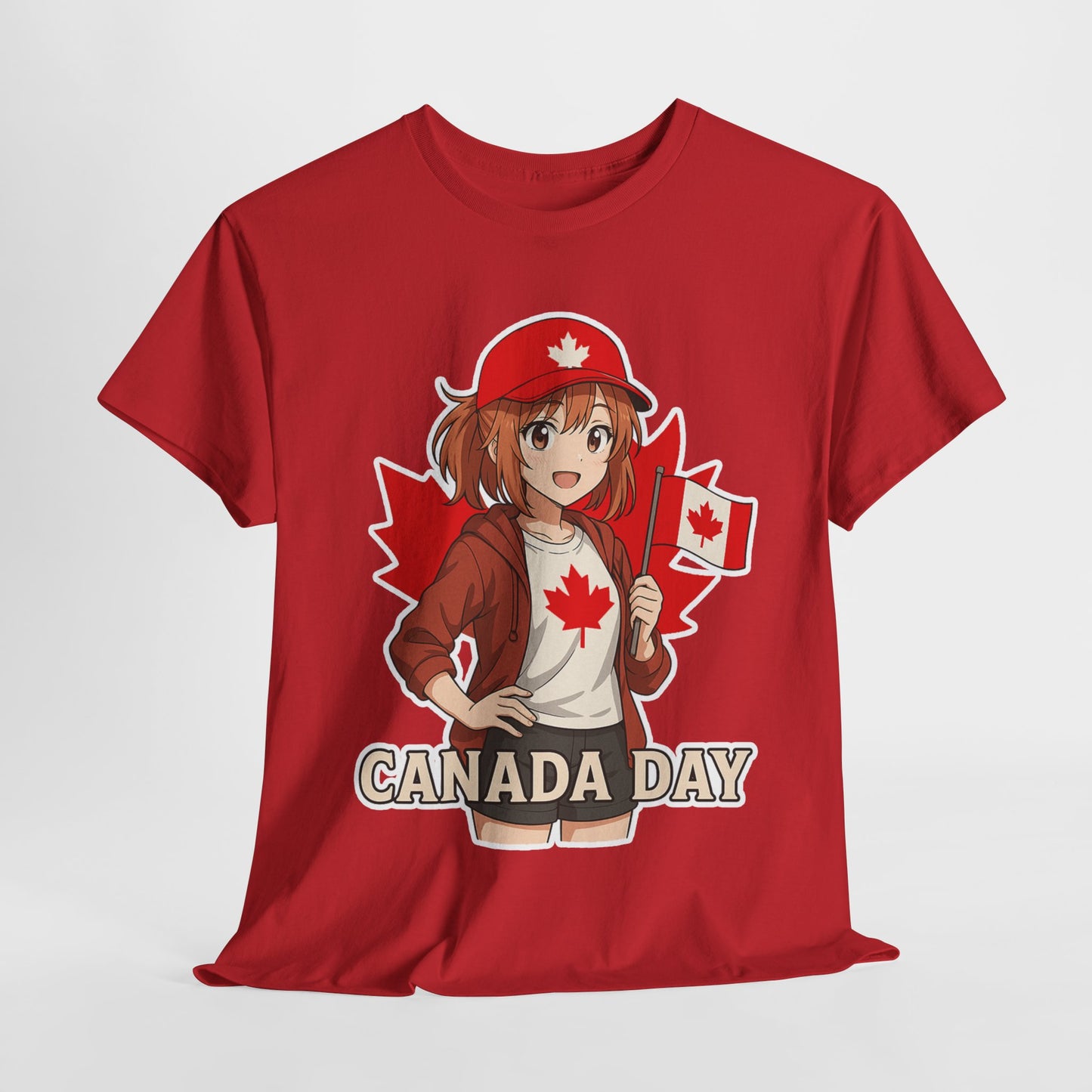 Red & Cute – Canada Day Anime Tee