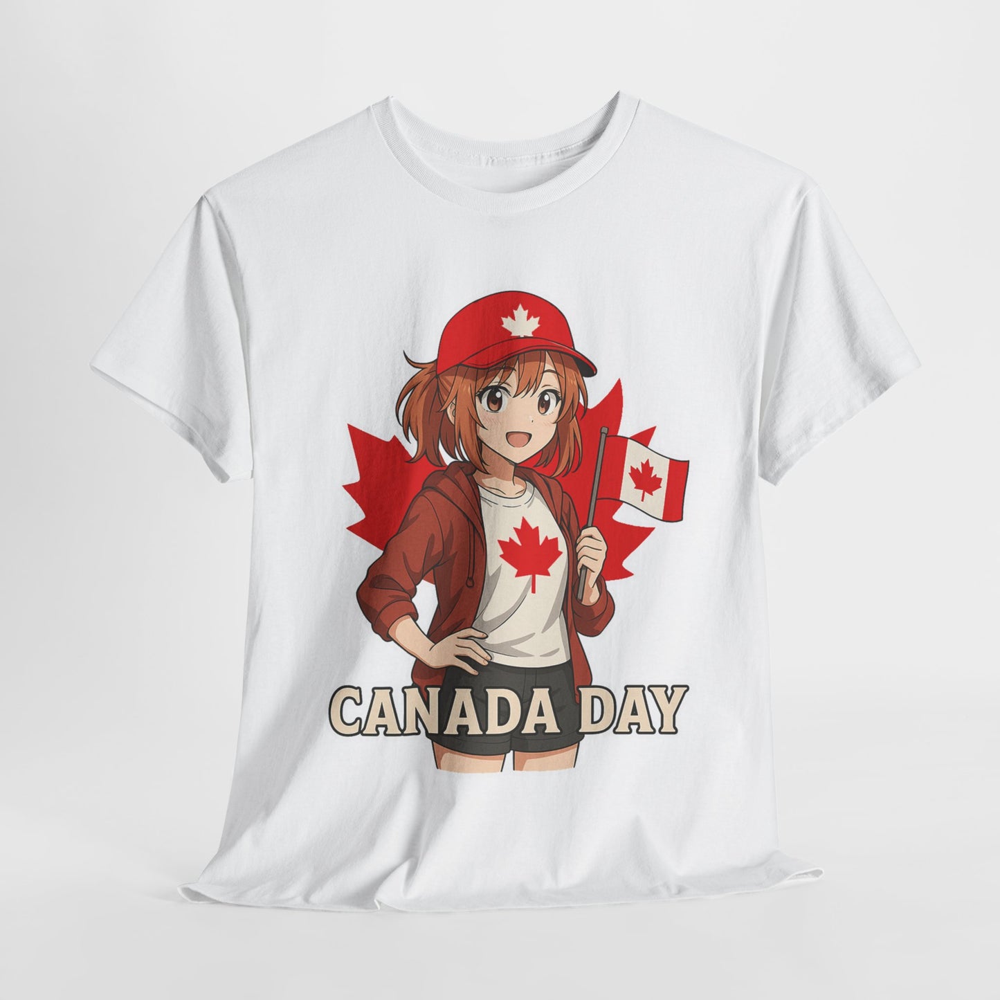 Red & Cute – Canada Day Anime Tee