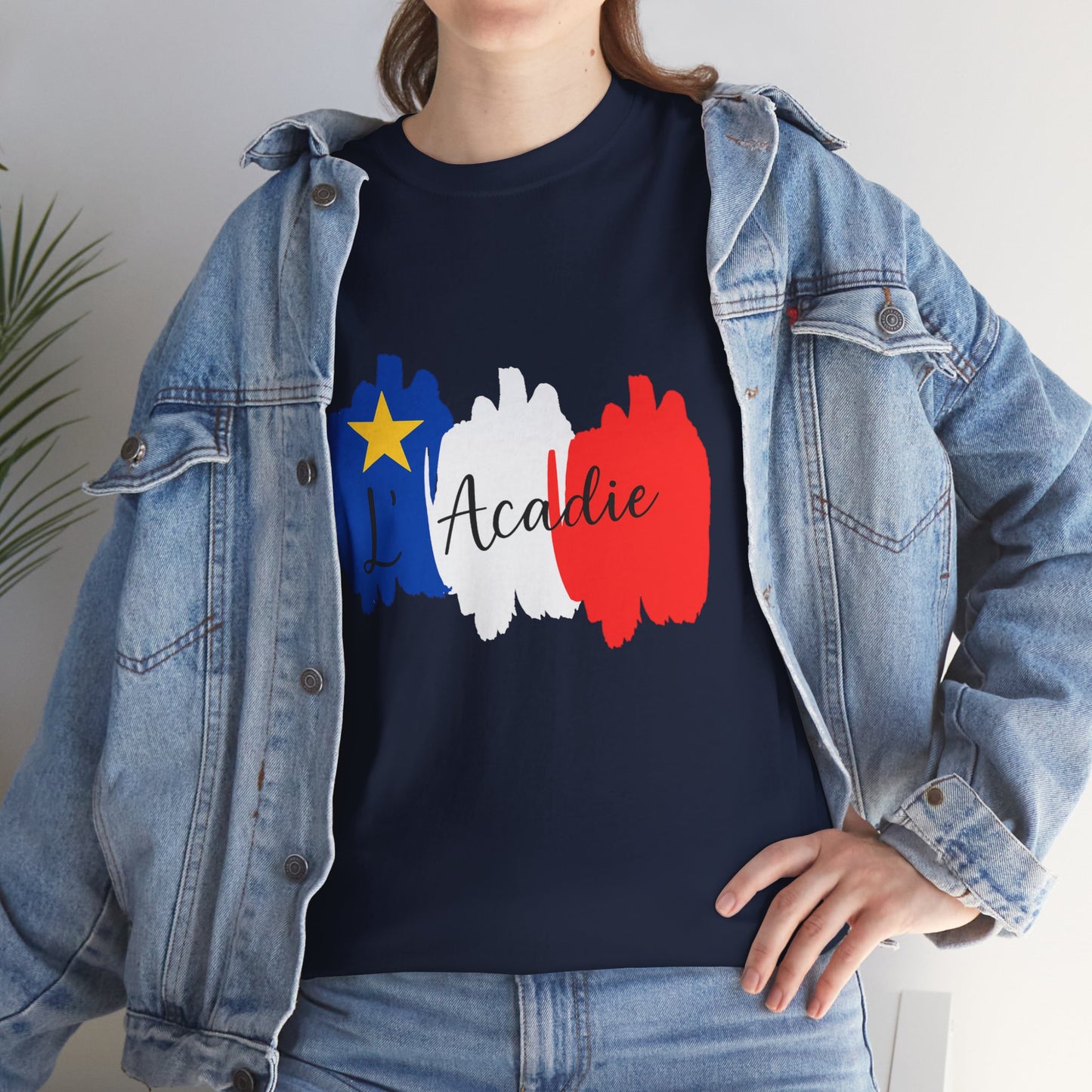 Acadian Tricolor Pattern Premium Tee