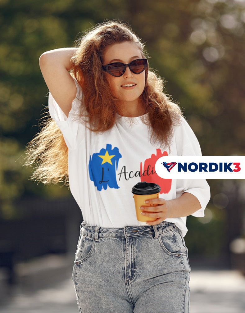 Acadian Tricolor Pattern Premium Tee