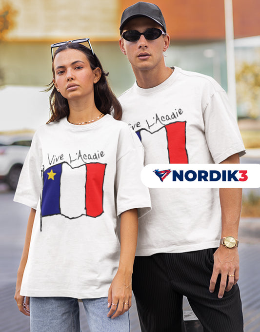 Unisex Heavy Cotton T-Shirt - Acadian Day Design