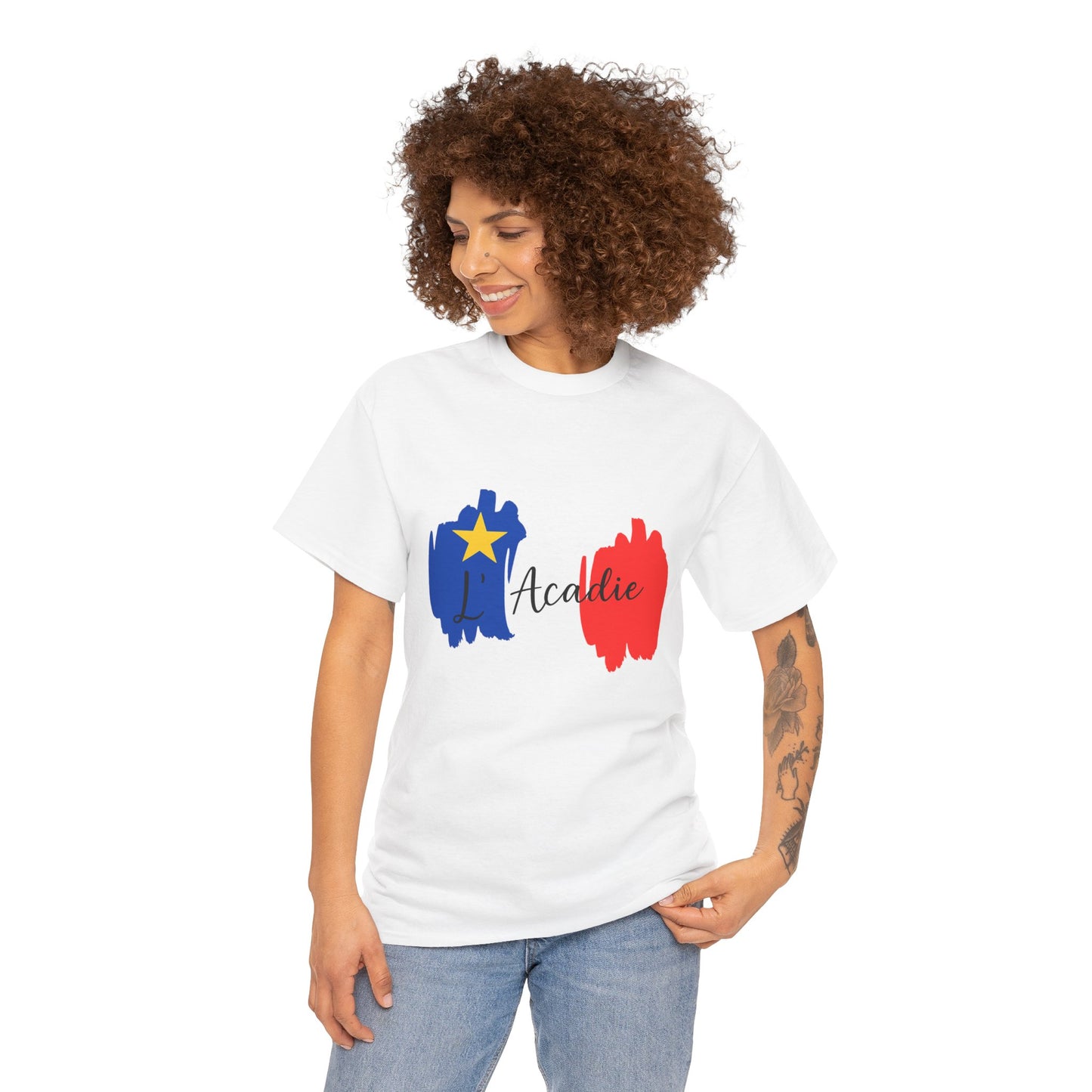 Acadian Tricolor Pattern Premium Tee