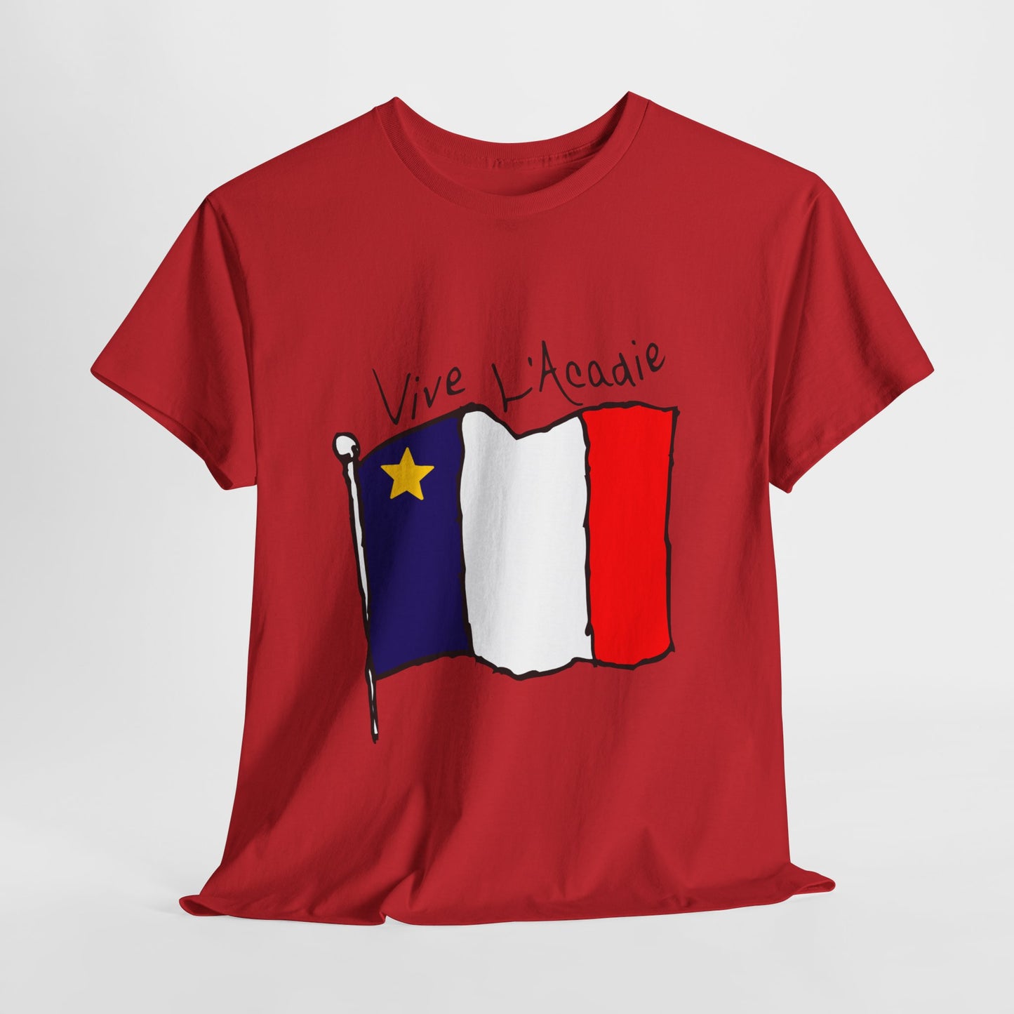 Unisex Heavy Cotton T-Shirt - Acadian Day Design