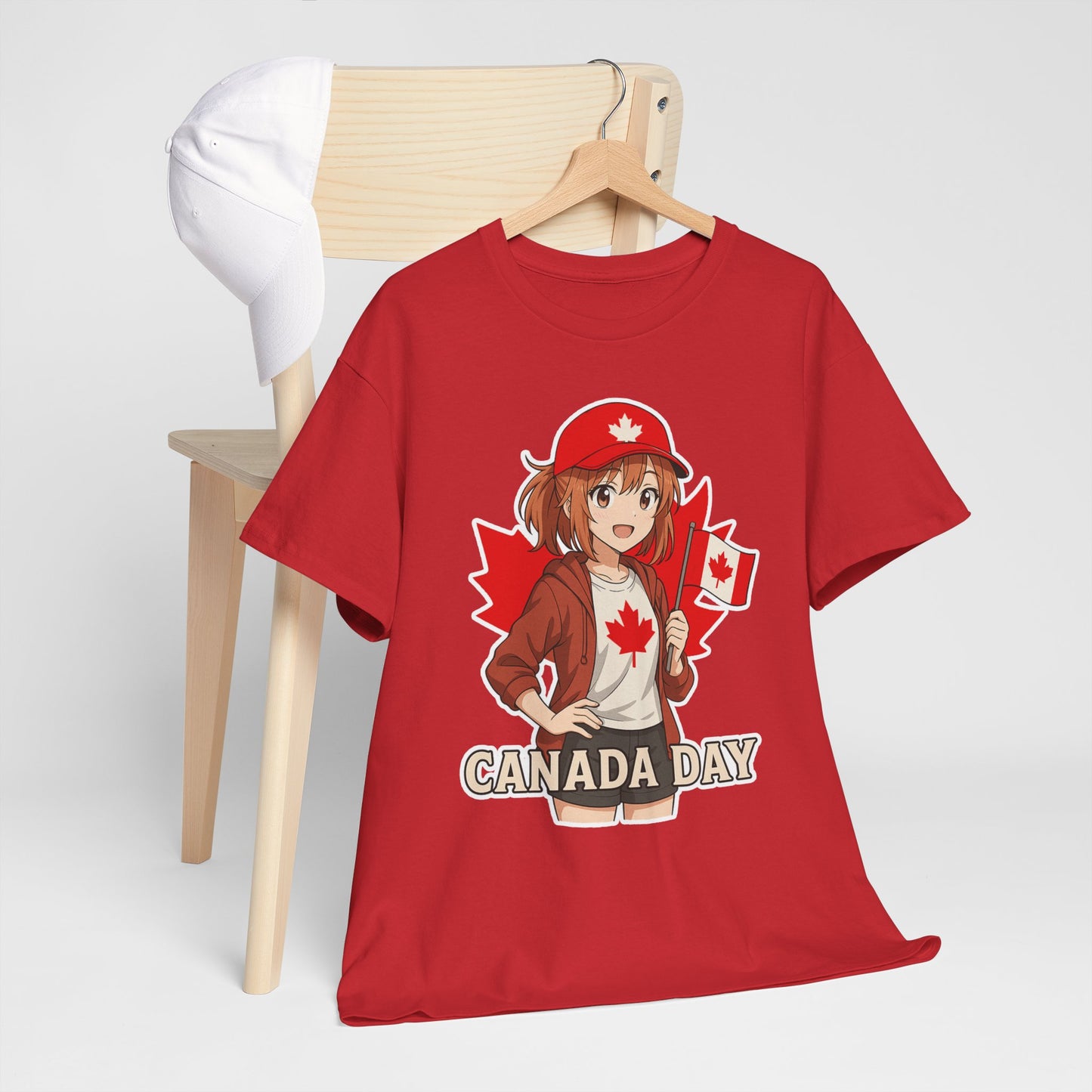 Red & Cute – Canada Day Anime Tee