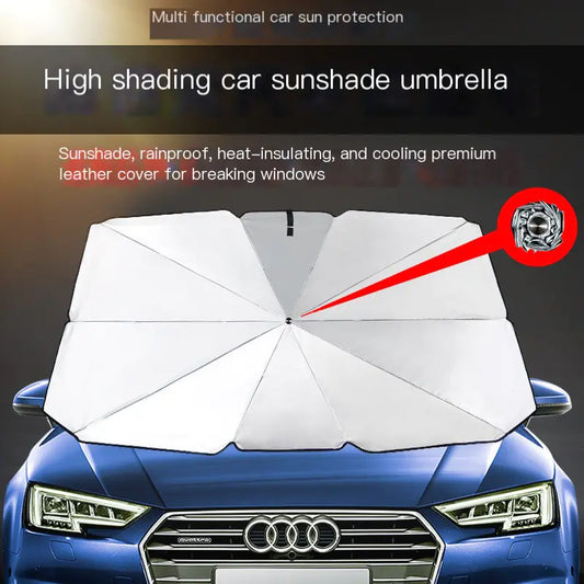 Folding Car Sunshade – Summer Heat Shield Umbrella