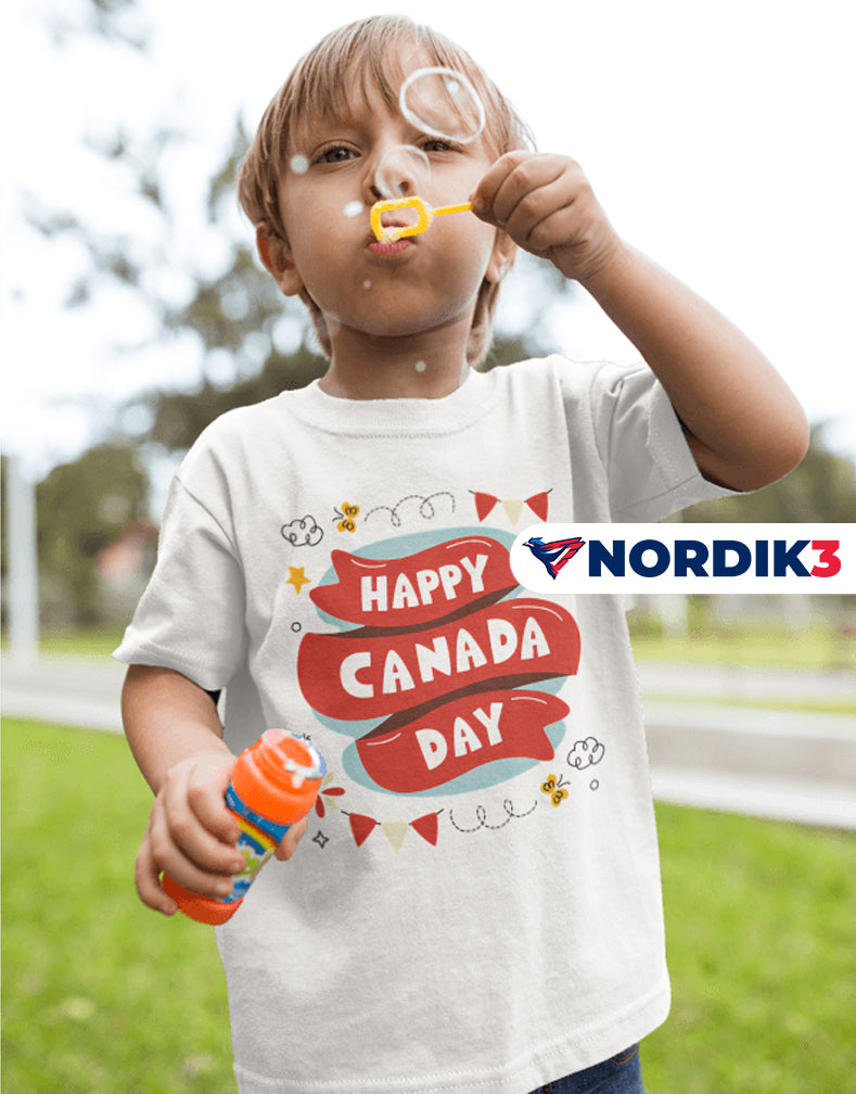 Kids Canada Day Tee - Celebrate with Joyful Design
