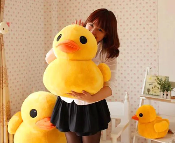 Yellow Duck Plush Toy and Pillow